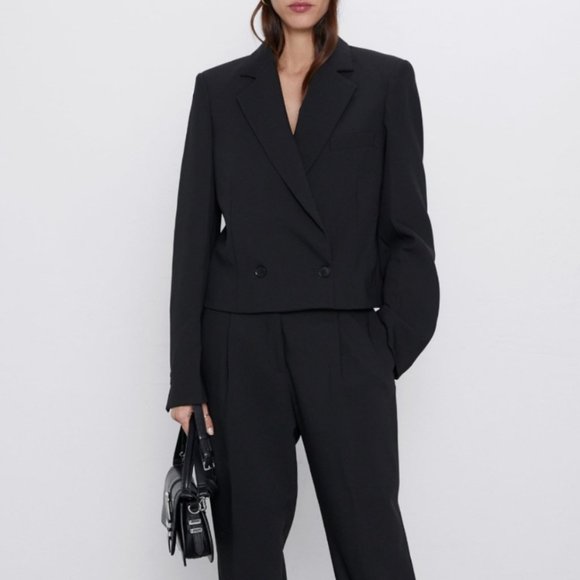 cropped blazer zara